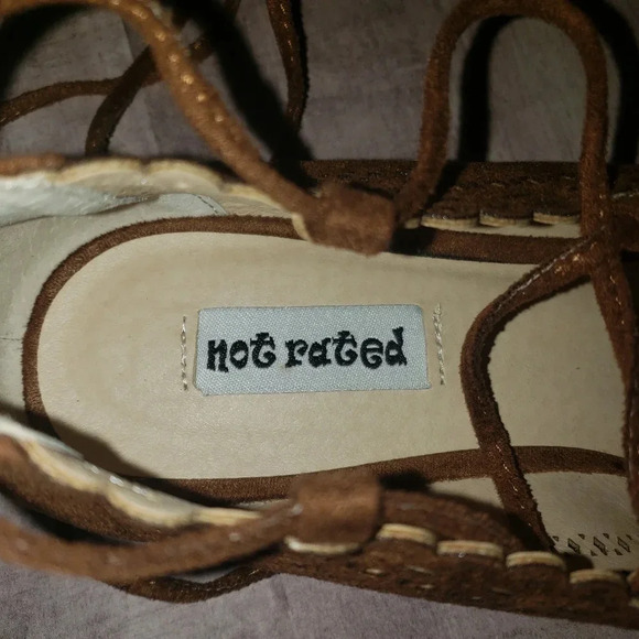 NWOT‎ Not rated pointed toe lace up flats size 8 - Picture 7 of 11